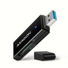 Внешний считыватель SLIM-карт AXAGON CRE-S2N, 2 слота и разъем для SD/microSD цена и информация | Адаптеры и USB-hub | kaup24.ee