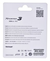 Patriot Xporter3 128GB USB 3.2 цена и информация | USB накопители данных | kaup24.ee