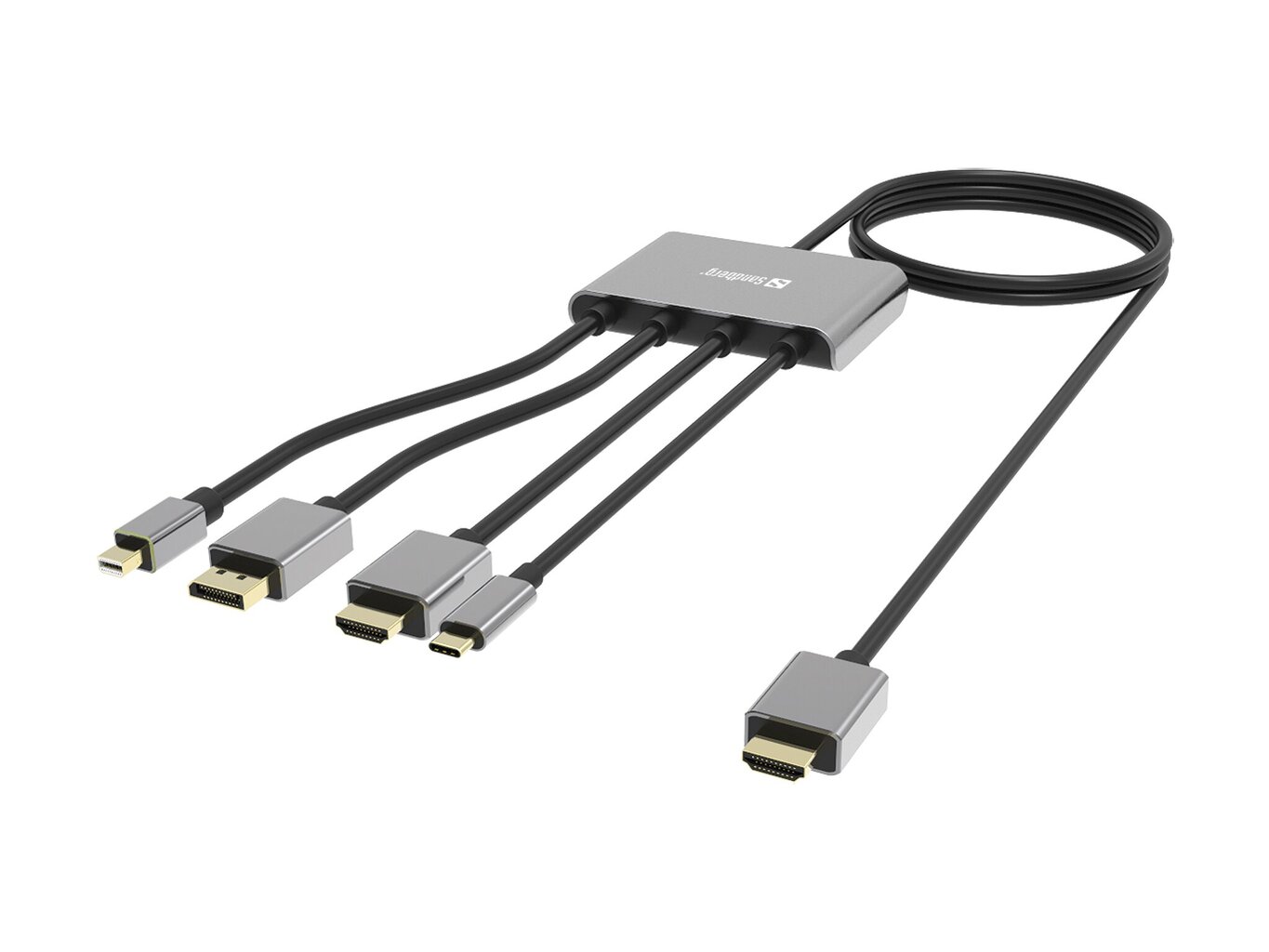 Sandberg All-In-1 509-21 цена и информация | USB jagajad, adapterid | kaup24.ee