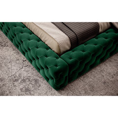 Кровать  Princce, 180x200 см, зеленый цвет цена и информация | Кровати | kaup24.ee