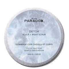 Скраб для тела и кожи головы Мы - Paradoxx Detox Celtic Salt, 200 г цена и информация | Скрабы для тела | kaup24.ee