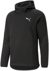 Puma pusa meestele Evostripe Hoodie Must 673312 01 цена и информация | Мужские толстовки | kaup24.ee