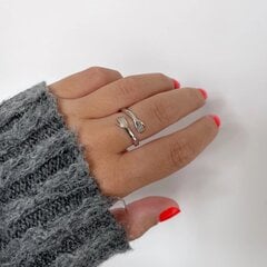 Reguleeritav hõbedane "kallistamissõrmus" hind ja info | Sõrmused | kaup24.ee