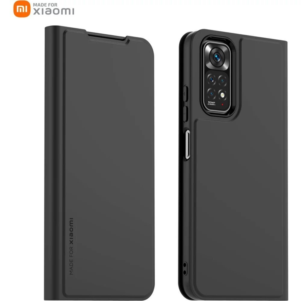 Xiaomi Book Case, Xiaomi Redmi Note 11, must hind ja info | Telefoni kaaned, ümbrised | kaup24.ee