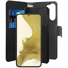 Puro Wallet Detachable Sam S23+ S916 2w1 czarne|black PUSGS23PBOOKC3BLK цена и информация | Чехлы для телефонов | kaup24.ee