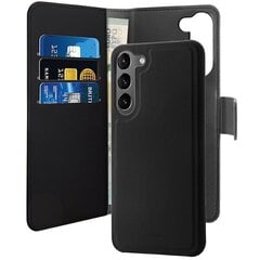 Puro Wallet Detachable Sam S23+ S916 2w1 czarne|black PUSGS23PBOOKC3BLK цена и информация | Чехлы для телефонов | kaup24.ee