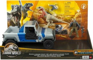 Komplekt Mattel Jurassic World: Dino Trackers - Smash Truck Set (HKY13) hind ja info | Poiste mänguasjad | kaup24.ee