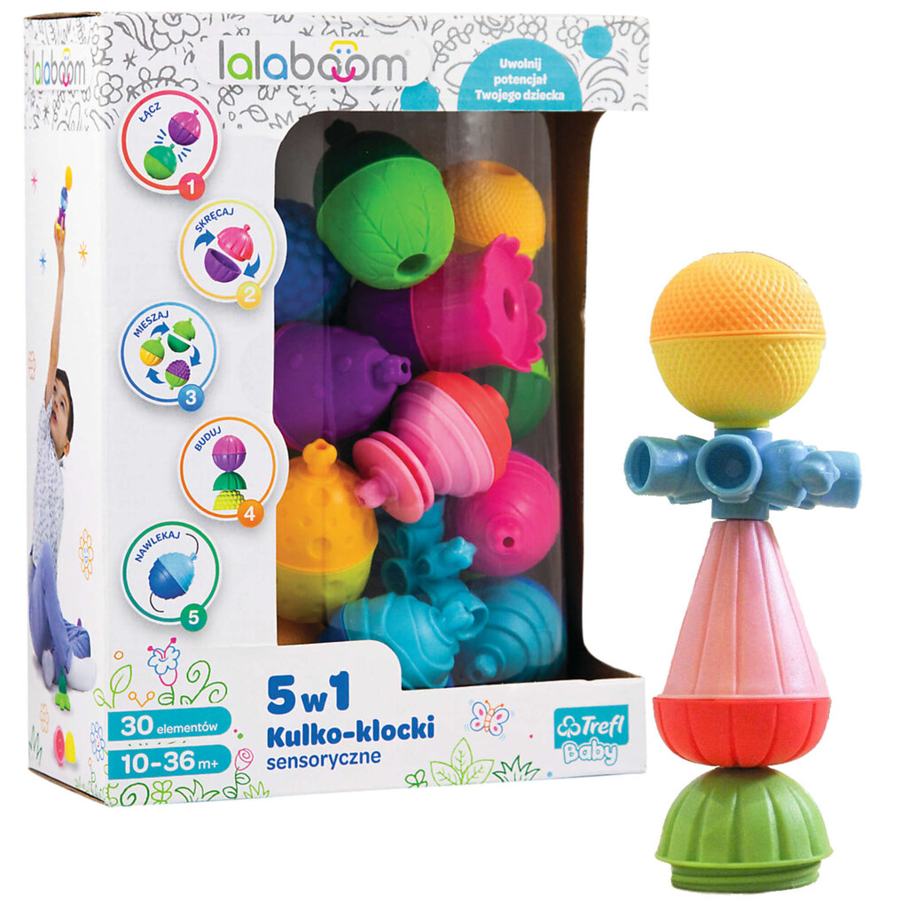 Palli ja klotside komplekt Lalaboom, 30 tükki hind ja info | Imikute mänguasjad | kaup24.ee