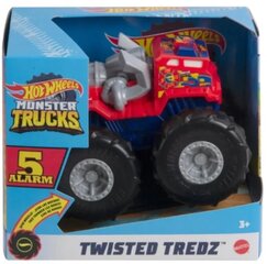 Грузовики-монстры Mattel Hot Wheels: аварийная сигнализация Twisted Tredz 1:43 - 5 (GVK41) цена и информация | Игрушки для мальчиков | kaup24.ee