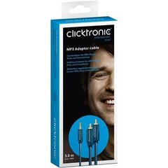 Clicktronic, RCA, 5 m hind ja info | Kaablid ja juhtmed | kaup24.ee