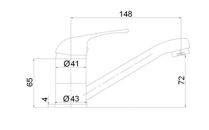 Valamusegisti (150mm) MG-3251 MAGMA URANS hind ja info | Vannitoa segistid | kaup24.ee