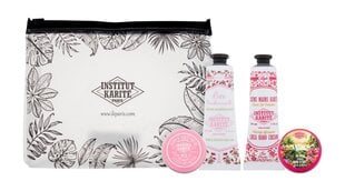 Institute Karite Paris kehahoolduskomplekt: kätekreem Rose Mademoiselle, 30 ml + kätekreem Cherry Blossom, 30 ml + sheavõi Jungle Paradise, 10 ml + lõhnav kehavõi Rose Mademoiselle, 10 ml. цена и информация | Кремы, лосьоны для тела | kaup24.ee