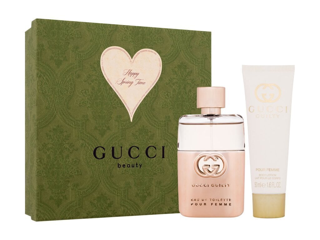 Komplekt Gucci Guilty Pour Femme naistele: EDT 50 ml + ihupiim, 50 ml hind ja info | Naiste parfüümid | kaup24.ee