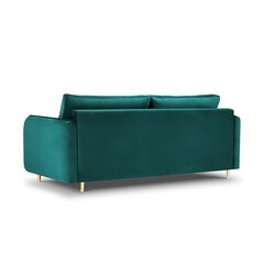 Бархатный диван-кровать Micadoni Scaleta, зеленый/золотой цвет цена и информация | Диваны | kaup24.ee