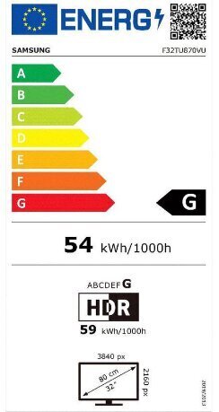 Samsung 870V LF32TU870VPXEN hind ja info | Monitorid | kaup24.ee