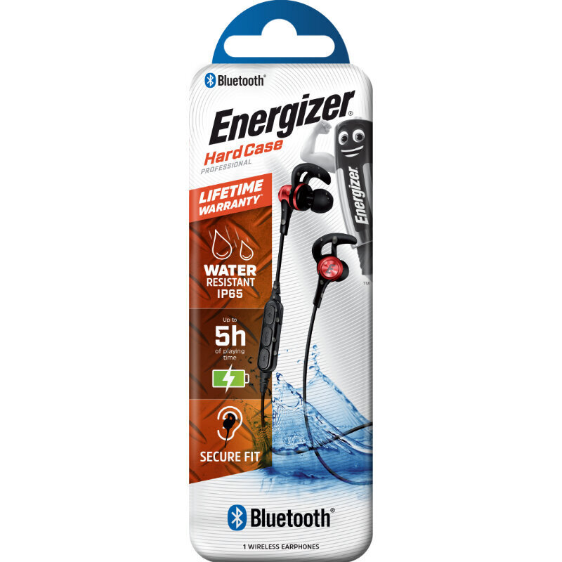 Energizer Hardcase Hibt25 Red/Black hind ja info | Kõrvaklapid | kaup24.ee