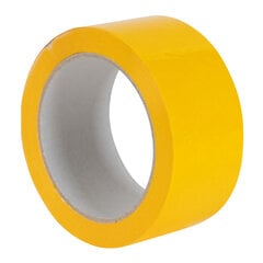 Цветная клейкая лента 50 мм x 66 м, желтый цвет, 1 шт цена и информация | Канцелярские товары | kaup24.ee