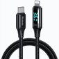 Telefonikaabel McDodo Digital Pro USB-C, iPhone , 36W 1.2m, must цена и информация | Mobiiltelefonide kaablid | kaup24.ee