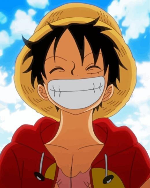 Teemantmosaiik - Luffy One Piece Anime цена и информация | Teemantmaalid, teemanttikandid | kaup24.ee