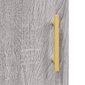 vidaXL kõrge kapp, hall Sonoma tamm, 69,5 x 31 x 115 cm, tehispuit hind ja info | Kummutid | kaup24.ee
