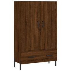 vidaXL kõrge kapp, pruun tamm, 69,5 x 31 x 115 cm, tehispuit цена и информация | Комоды | kaup24.ee