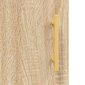 vidaXL kõrge kapp, Sonoma tamm, 69,5 x 31 x 115 cm, tehispuit цена и информация | Kummutid | kaup24.ee
