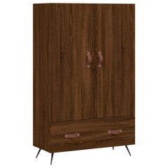 vidaXL kõrge kapp, pruun tamm, 69,5 x 31 x 115 cm, tehispuit цена и информация | Комоды | kaup24.ee