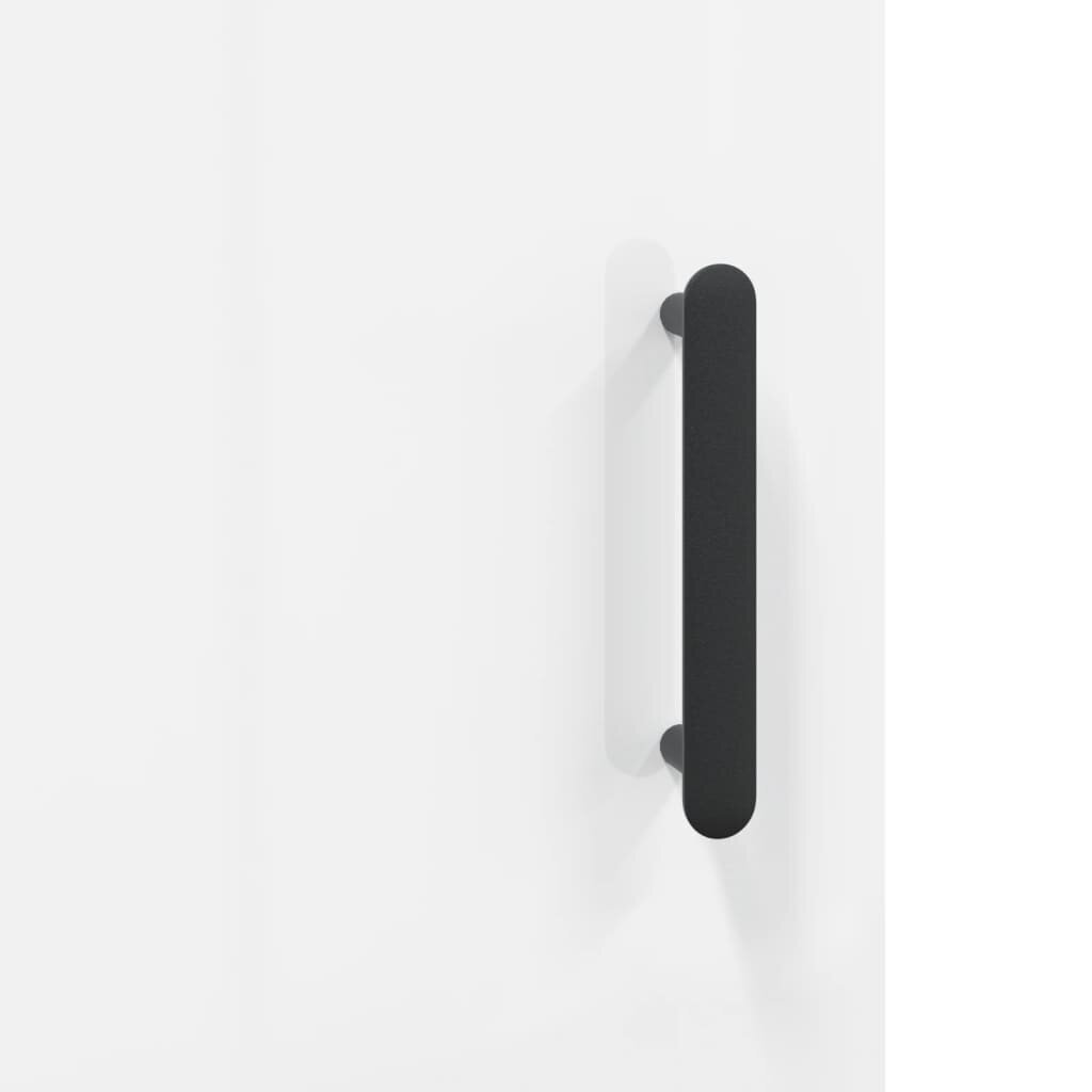 vidaXL kõrge kapp, kõrgläikega valge, 69,5 x 31 x 115 cm, tehispuit hind ja info | Kummutid | kaup24.ee
