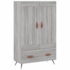 vidaXL kõrge kapp, hall Sonoma tamm, 69,5 x 31 x 115 cm, tehispuit цена и информация | Комоды | kaup24.ee