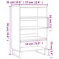 vidaXL kõrge kapp, betoonhall, 57 x 35 x 90 cm, tehispuit цена и информация | Kummutid | kaup24.ee