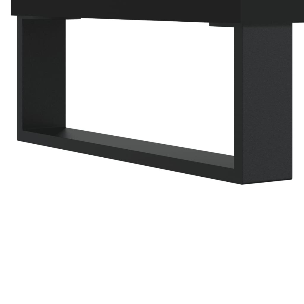 vidaXL kõrge kapp, must, 57 x 35 x 90 cm, tehispuit цена и информация | Kummutid | kaup24.ee