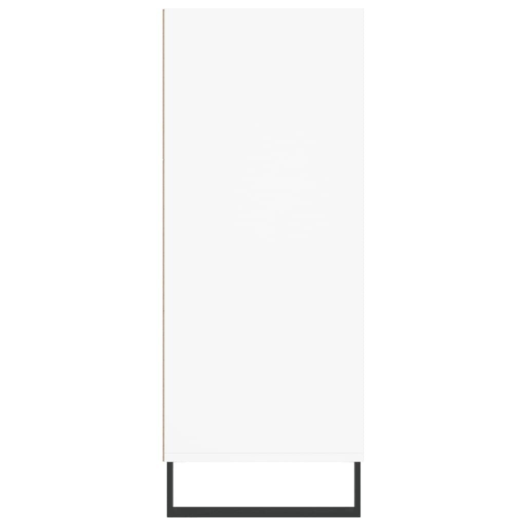 vidaXL kõrge kapp, valge, 57 x 35 x 90 cm, tehispuit hind ja info | Kummutid | kaup24.ee
