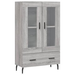 vidaXL kõrge kapp, hall Sonoma tamm, 69,5 x 31 x 115 cm, tehispuit цена и информация | Комоды | kaup24.ee