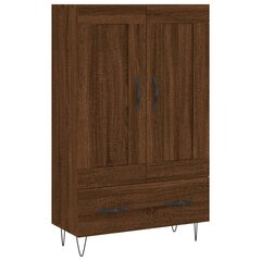 vidaXL kõrge kapp, pruun tamm, 69,5 x 31 x 115 cm, tehispuit цена и информация | Комоды | kaup24.ee