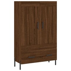 vidaXL kõrge kapp, pruun tamm, 69,5 x 31 x 115 cm, tehispuit цена и информация | Комоды | kaup24.ee