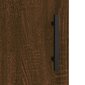 vidaXL kõrge kapp, pruun tamm, 69,5 x 31 x 115 cm, tehispuit hind ja info | Kummutid | kaup24.ee