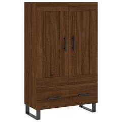 vidaXL kõrge kapp, pruun tamm, 69,5 x 31 x 115 cm, tehispuit цена и информация | Комоды | kaup24.ee