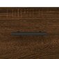 vidaXL kõrge kapp, pruun tamm, 69,5 x 31 x 115 cm, tehispuit hind ja info | Kummutid | kaup24.ee