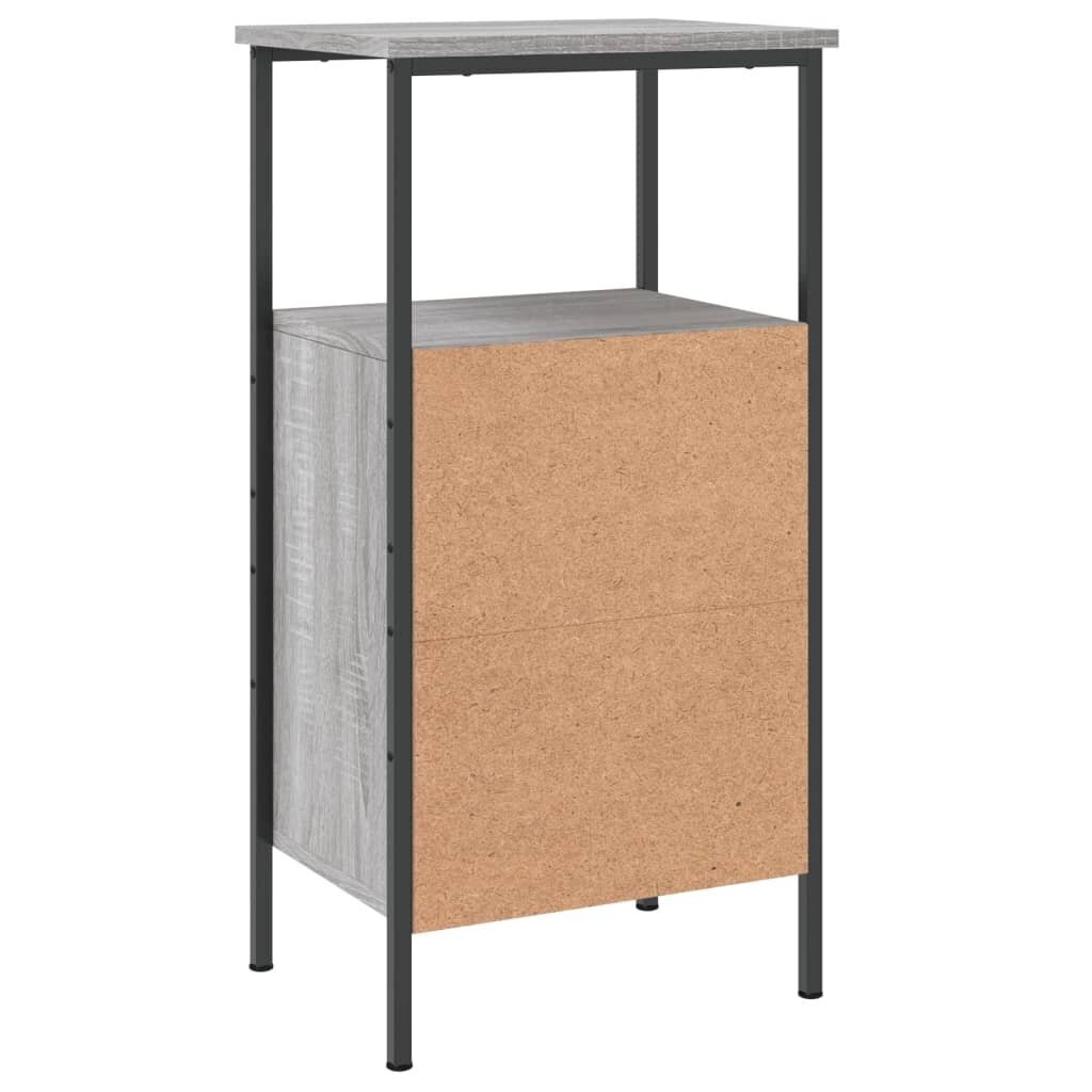 vidaXL öökapid 2 tk, hall Sonoma tamm, 41 x 31 x 80 cm, tehispuit hind ja info | Öökapid | kaup24.ee