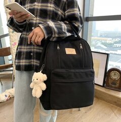 Рюкзак школьный Imiti, черный с подвеской цена и информация | Школьные рюкзаки, спортивные сумки | kaup24.ee