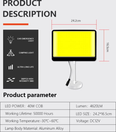 Led prožektor 12 V, 12 W hind ja info | Valgustid ja lambid | kaup24.ee