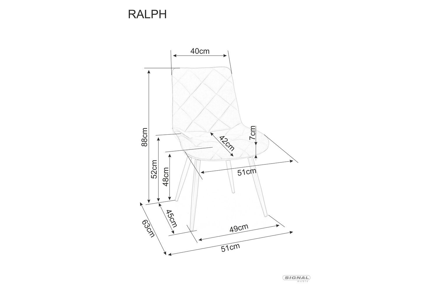 Söögitoolide komplekt Signal Ralph Velvet, 4 tooli, beež/must hind ja info | Söögitoolid, baaritoolid | kaup24.ee