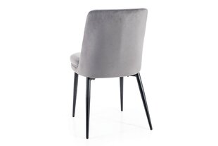 Набор из 4 обеденных стульев Signal Kayla Velvet, черный цвет цена и информация | Стулья для кухни и столовой | kaup24.ee