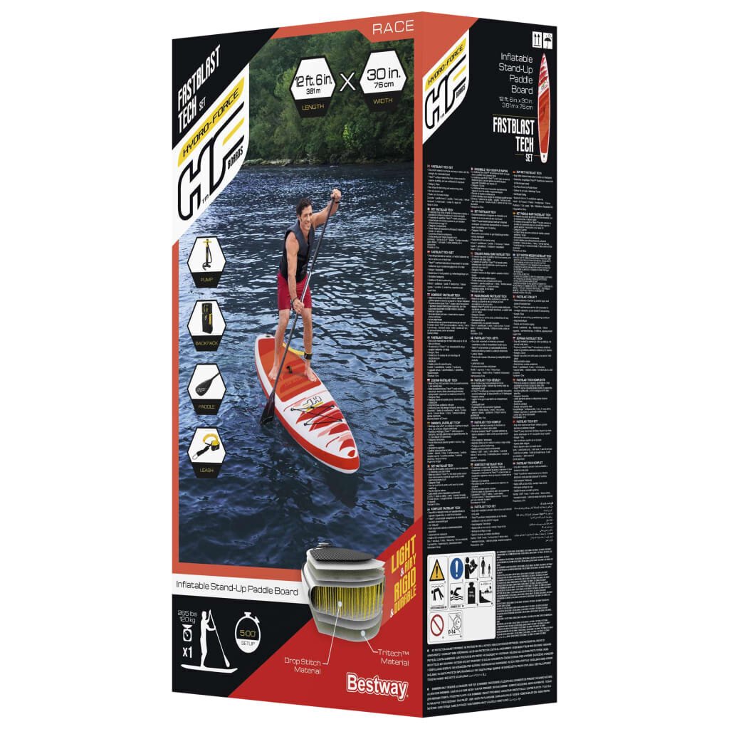 Bestway Hydro-Force täispumbatav SUP-laud Fastblast Tech, 381x76x15 cm hind ja info | Veesport | kaup24.ee