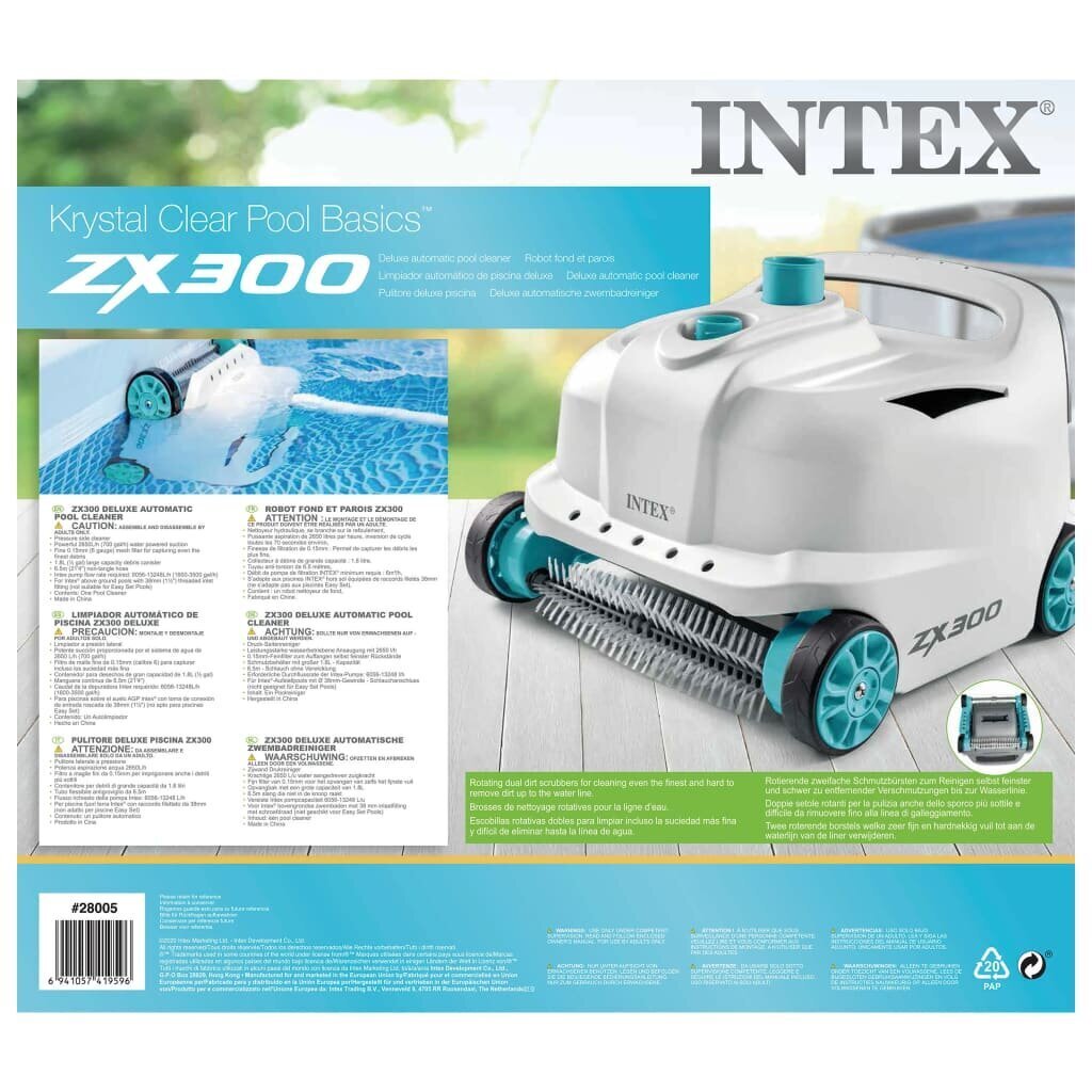 Intex ZX300 Deluxe basseinipuhastusrobot hind ja info | Basseini puhastusvahendid | kaup24.ee