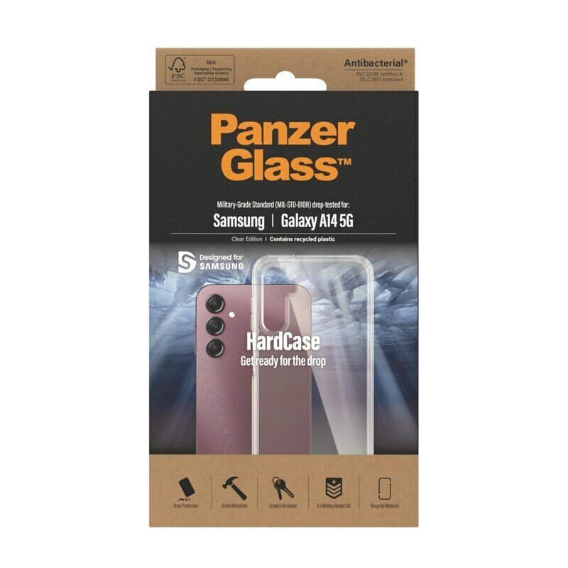 PanzerGlass HardCase Samsung, Galaxy A14 5G, läbipaistev hind ja info | Telefoni kaaned, ümbrised | kaup24.ee