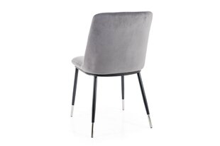 Söögitoolide komplekt Signal Jill Velvet, 4 tooli, must hind ja info | Söögilaua toolid, köögitoolid | kaup24.ee