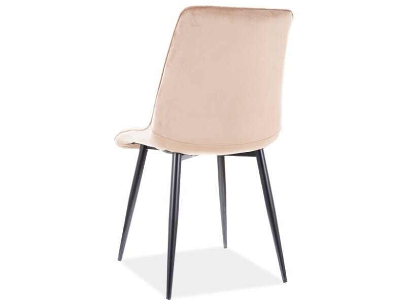 Söögitoolide komplekt Signal Chic D Velvet, 4 tooli, kollane/pruun hind ja info | Söögitoolid, baaritoolid | kaup24.ee