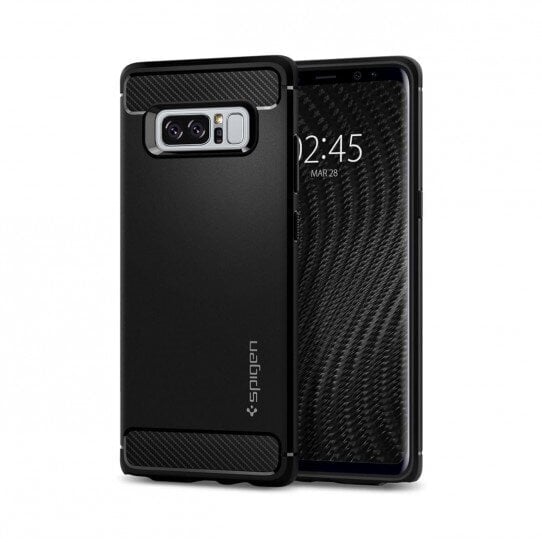 Spigen Rugged Armor Samsung Note 8 black 587CS22061, must hind ja info | Telefoni kaaned, ümbrised | kaup24.ee