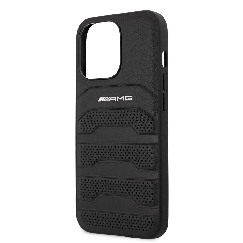 AMG Leather Debossed Lines Case for iPhone 14 Pro Max hind ja info | Telefoni kaaned, ümbrised | kaup24.ee